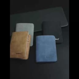 Thin Sanded Leather Multi-Card Driver's License Card Holder Simple Casual New Business Multi-Function Bifold Men's Short Wallet
