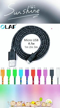 Data Cable Micro USB Cable For Xiaomi Huawei Samsung HTC LG Redmi Android Charger Charging Cable For Mobile Phone Accessories