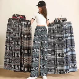 New Luxury Women's Elephant Wide Leg Pants Spring Autumn High Waisted Soft Loose Straight Trousers
