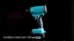 18V Heat Gun Shrink Wrapping Tool Hot Air Gun Air Dryer Soldering Thermal Blower with LED display, Tool only, No battery