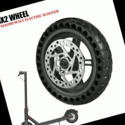 8.5X2 Honeycomb Tire Rear Wheel Assembly + Wheel Hub Disc Brake Suitable for Xiaomi M365 Electric Scooter