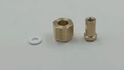 W21.8, G3/4, CGA320 Copper Connector Nut Washer Kit For CO2 High Pressure Air Tank Cylinder External Hose Adapter M10 Thread