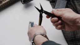 SOG 5 In 1 Aegis MT Mini Tactical Multi-tool Pliers Portable Ultralight EDC Pocket Gear With Precision Cutting Pliers Folding Knife Wire Cutter Tweezers Bottle Opener For Electrician Repair Camping Fishing DIY Small Outdoor Survival Multifunctional Tools