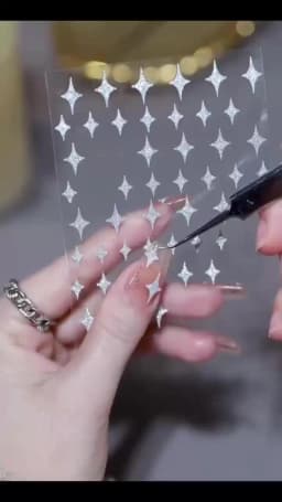 1/4 PCS 3D Metal Silver Golden Starburst Nails Stickers Manicure French Nail Art Decoration Decal Y2K Nail Art Tips Nail Charm