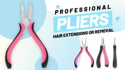 Mini Pink 3 Holes Hair Extensions Plier For Feather/Micro Nano Ring Hair Extensions Opener and Removal Tool Straight Nose Pliers