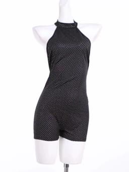 Nibber Backless Romper Women Sexy Halter Glitter Dot Print Sleeveless Midnight Wild Summer Sexy Skinny Club Vacation Playsuits