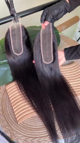 Light Yaki Straight 2x6 HD Lace Frontal Closure Only Natural Color 100% Raw Virgin Human Hair Deep Parting Pre Plucked Hair