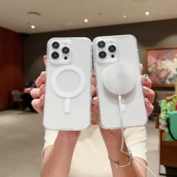Clear Magnetic Case For Apple iPhone 16 15 14 13 12 11 Pro Max Plus 13 Mini XS Max XR 8 7 SE SE2 With Magsafe Transparent Cover