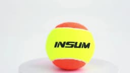 INSUM Beach Tennis Balls for Training Outdoor 50% Standard Pressure Tennis Padel Balls for Children Beginner Paddle Ball