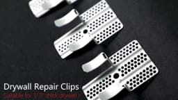 Drywall Repair Clips Wall Patch Kit with Screws for 1/2 Inch Sheetrock Professional Drywall Hole Repair Solution for DIY Repair
