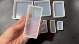 Crystal UV Epoxy Square Rectangular Mold Silicone High Mirror Cubes Handmade Jewelry Making Tool Decoration Craft Display
