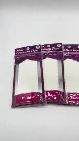 120 Tabs/Lots 10 Sheets 0.8cm*4cm No Shine White Adhesive Tape Waterproof Tape for Tape Hair Extension