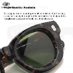 Thick Acetate Round Sunglasses Luxury Brand Original New Men Handmade Eyewear Trendy Women Outdoor Protection UV400 Sun Glasses