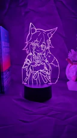 The Helpful Fox Senko Anime Lamp Led Light for Bedroom Decoration Birthday Gift Room Decor 3d Lamp Sewayaki Kitsune No Senko San