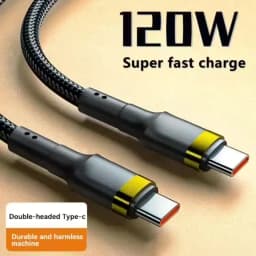 120W Fast Charge Cable PD Quick Charging High Quality USB C TO USB Type C Cable For iPhone Xiaomi 17 Plus Pro Max Samsung S24