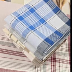 38cm/14.9in Soft Cotton Men's Handkerchief Classic Striped Pattern Multicolor Options Stylish Men's Accessory