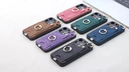 Luxury Leather Magnetic Shockproof Card Slot Case For Samsung Galaxy S25 S24 S23 S22 S21 Ultra + Plus FE Ring Stand Wallet Cover