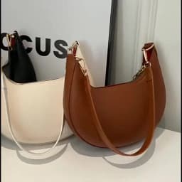 New Fashionable High-end Moon-shaped Baseball Bag Showing Luxury Women's Single Shoulder Bag Elegant lady Handbags bolso mujer