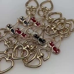 〔CC88〕1Piece Heart Buckle Cherry Bag Chain DIY Bag Strap Extension Replacement ,Women's Bag Decoration