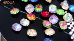 10pcs/Bag 8mm/10mm Fat Square Shape Glass Strass Crystal Sewing Claw Rhinestones Diy Clothing Accessories