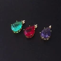 New Design Waterdrop Shape Zircon Charm Pendant DIY Necklace For Women Charm Jewelry Making Findings Supplies Accessories