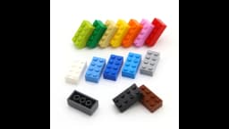200pcs Thick 2x4 DIY Building Blocks Figures Bricks Educational Creative Compatible With 3001 Plastic Toys for Children Choice