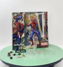 Spider-Man Symbiote Super Action Collectible Figure - Comes with Interchangeable Eyes and Hands, Stand Included in the Set
