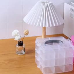 3-layer 18 Compartment Transparent Storage Box, Jewelry and Toy Storage Box, Suitable for Kitchen, Jewelry Organizer