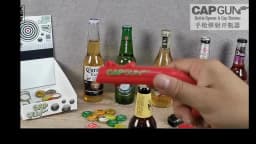Cap Gun Bottle Opener Beer Bottle Cap Gun Toy Gun Bottle Cap Shooter Launcher, Creative Cap Gun Toy for Party Bar