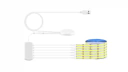 6/5/4/3/2/1 Pcs 5V COB LED Strip Light With USB Penetrating Wood Touch Dimmer Switch For Acoustic Panel Cabinet Shelf Lighting