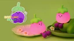 LED Cute Eggplant Night Light Dimmable Nursery Eggplant Lamps Super Squishy Silicone USB Rechargeable Touch Control Night Lamp