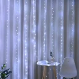 3/6m Curtain LED String Lights Garland Battery Power Festoon 8 Modes Fairy Garland Lights Christmas Decoration for Bedroom Home
