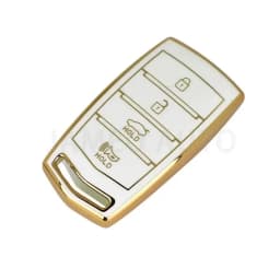 For HYUNDAI 2020 Genesis G70 G80 EQ900 G90 4 Bottons TPU Car Smart Key Case Cover Auto Key Fob Shell Protector Accessories