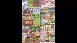 6Style 3Sheets/bag Fun World Stereoscopic Miniature PET Large Scenography Stickers DIY Handbook Scrapbook Photo Frame Notebook