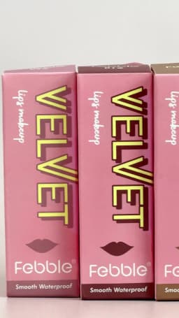 Febble 12 Color Ink Lip Gloss Matte Nude Velvet Liquid Lipstick Multifunctional Long-lasting Lip Cosmetics for Women & Girls