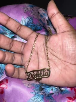 Customized Double Name Hip Hop Letter Necklace Name Gothic Double Plated Name Necklace Piercing Carving Pendants Jewelry Gift
