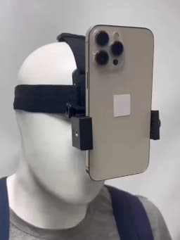 Head-Mounted Smartphone Holder First-Person View Video Outdoor Live Bracket For GoPro 10 9 8 7 6 5 4 DJI Action 2 For IPhone 16