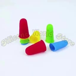 Silicone World 5PCS Silicone Finger Protector Sleeve Cover Anti-cut Heat Resistant Anti-slip Fingers Cover For Kitchen Tools