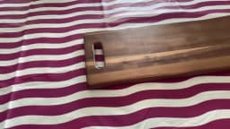 Extra Long Serving Board, Wooden Cutting Board with Handle for Cheese Charcuterie Appetizers,Durable Kitchen Platter for Parties