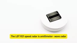 24GHz Radar Speed Sensor Support RS485/TTL, Measurement Range 1-240km/h & 120m Long Distance Detection, ±1KM/H High Accuracy
