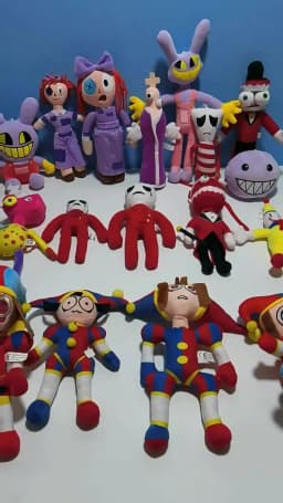 New The Amazing Digital Circus Plush Clown Ragatha pomni Cartoon Jax Doll Joker Plush Soft Stuffed Sofa Decorate Christmas Gift
