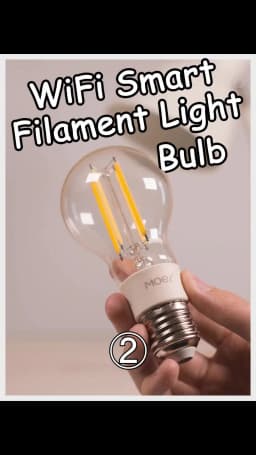 MOES WiFi Smart Filament Bulb LED Light Lamp E27 Dimmable Lighting 2700K-6500K 806Lm Tuya Alexa Google Voice Control 90-250V 7W