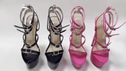 Liyke Runway Style Sexy High Heels Platform Sandals For Women Fashion Open Toe Crystal Buckle Stiletto Wedding Stripper Shoes
