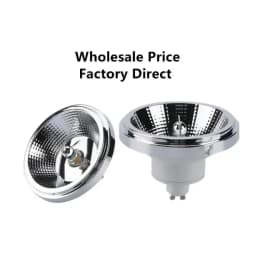 LED AR111 Lamp Dimmable 15W 220V 12V GU10 G53 Base Substitute Halogen Lamps LED Downlight ES111 Bulbs COB Spotlight Warm White
