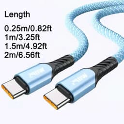NNBILI 240W 5A Fast Charge USB A to Type C Quick Charge Cable For Samsung S26 Realme Xiaomi Huawei OPPO OnePlus Phone Data Cable