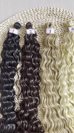 120 grams / bag Latest 4 colors Curly Reborn Doll /BJD doll Fiber hair black brown gold light golden colors doll hair accessory