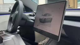 For Tesla Model 3 Y Highland Juniper 2021-2025 Hidden Screen Storage Magnetic Opening And Closing Hidden Large Space Storage Box