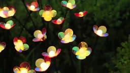 1PC Solar Firefly Flower LED Lights,Outdoor Waterproof 2 Modes Decoration Lamp,Landscape Lighting For Garden,Lawn,Patio,Pathway