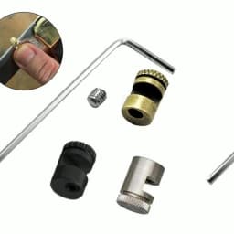 3Pcs/set 110 Thumb Stud Push Cutter Button 416 Steel Material 110 Screw Pusher Screw With Hex Wrench Tool Copper Black White