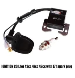 Ignition Coil for 43cc 47cc 49cc Mini Quad Pocket Dirt Bike ATV 2-Stroke Engine Part with L7T Spark Plug Good Quality